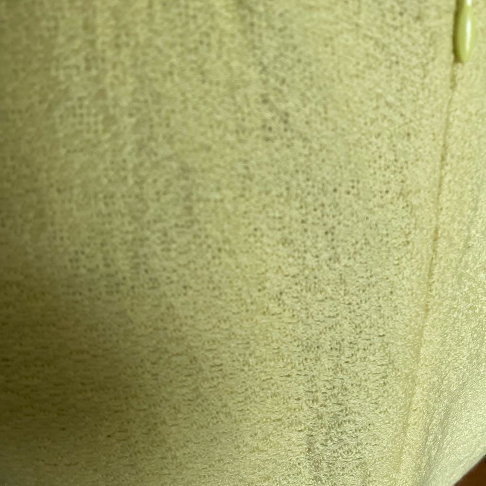 NWT St. John Green/Yellow Sleeveless Wool Blend Dress - Picture 5 of 8